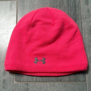 Under Amour BCA Breast Cancer Awareness Lined Beanie Hat Cap Pink One Size